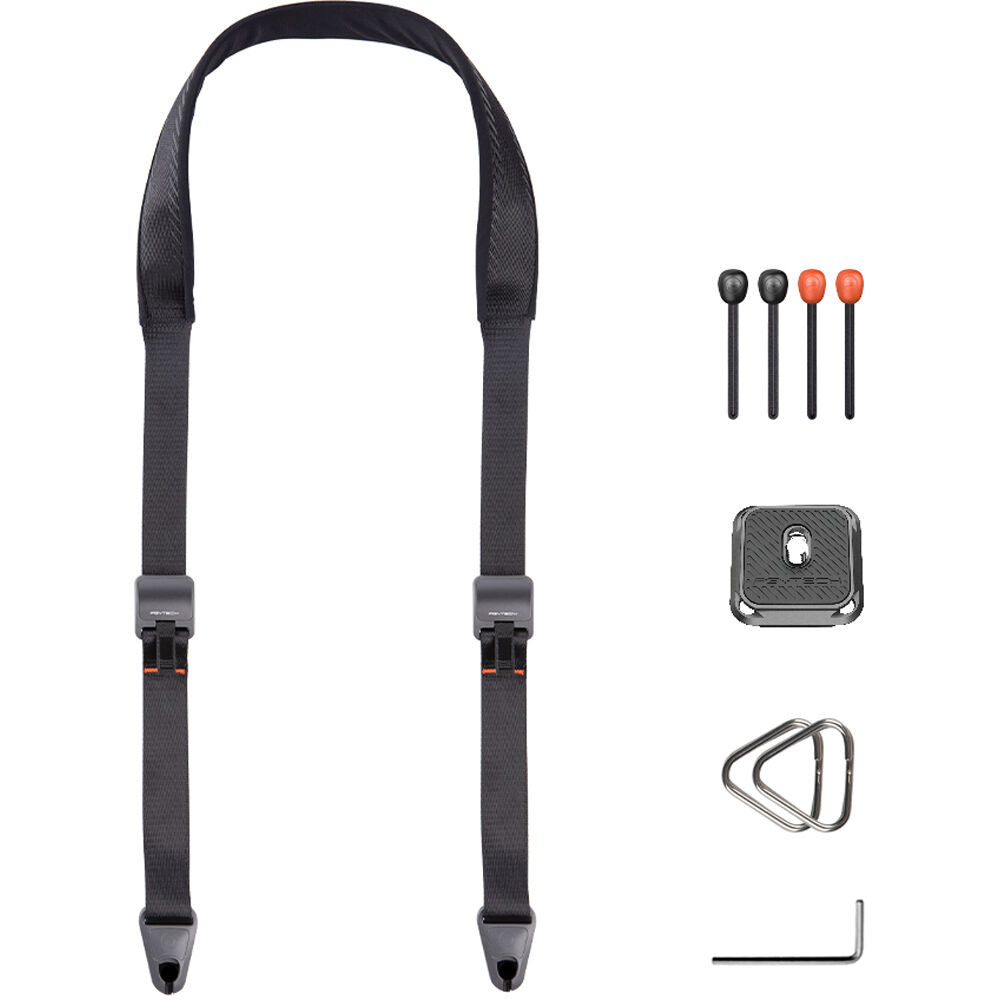 PGYTECH Heavy-Duty Camera Shoulder Strap with Quick Release Bead Connectors, Arca-Type Plate, and 90kg Load Capacity for Sony, FUJIFILM, Canon, Nikon, and Panasonic Lumix Cameras