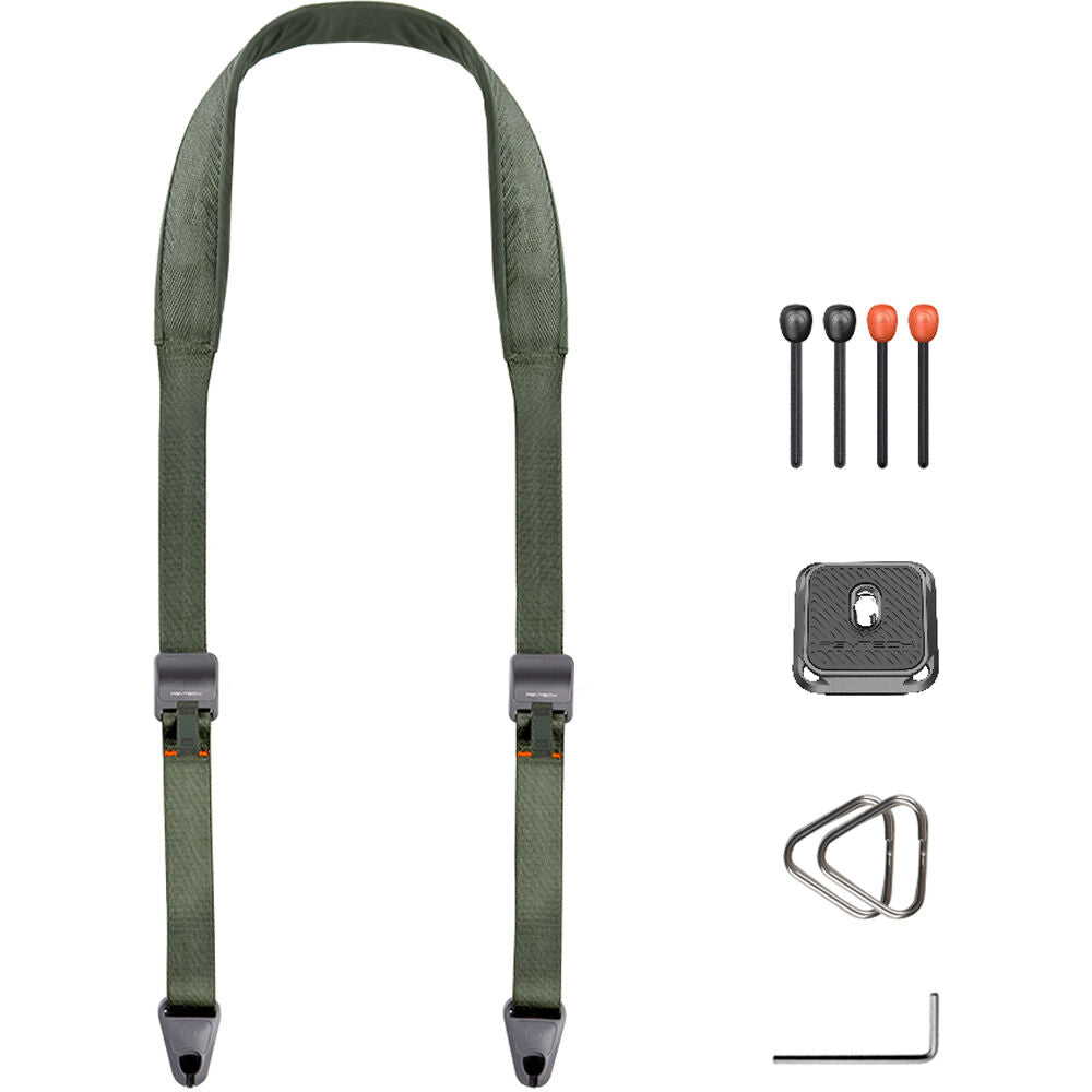 PGYTECH Heavy-Duty Camera Shoulder Strap with Quick Release Bead Connectors, Arca-Type Plate, and 90kg Load Capacity for Sony, FUJIFILM, Canon, Nikon, and Panasonic Lumix Cameras