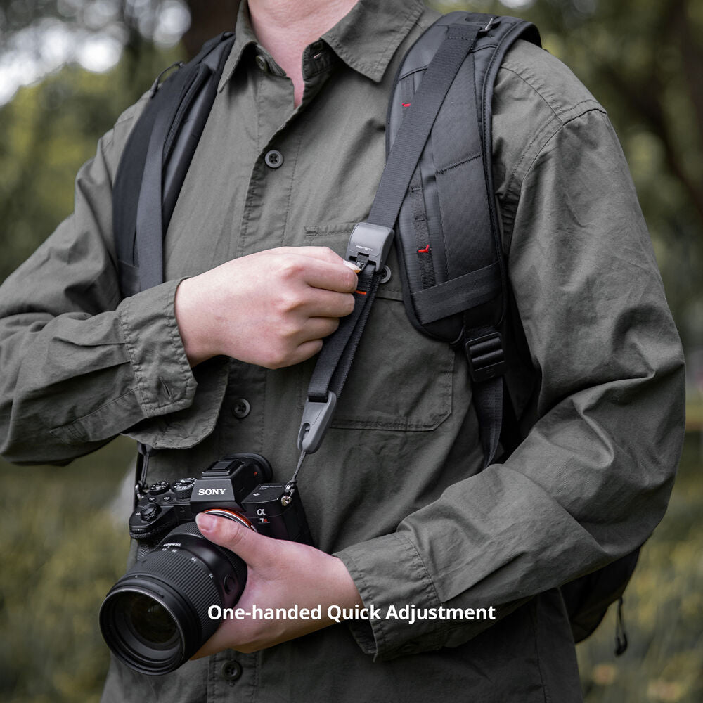 PGYTECH Heavy-Duty Camera Backpack Strap with Quick Release Bead Connectors and 90kg Load Capacity for Sony, FUJIFILM, Canon, Nikon, and Panasonic Lumix Cameras