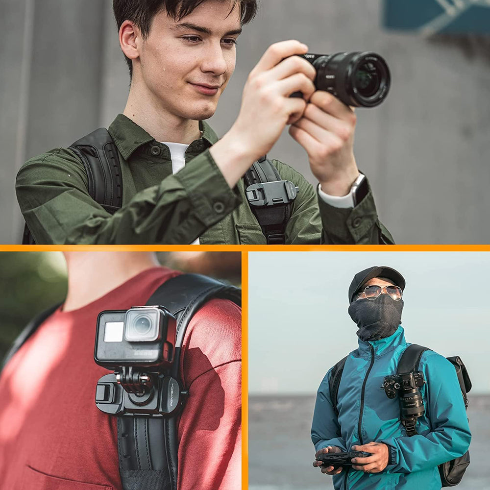 PGYTECH Beetle Camera Clip for Backpack Strap and Waist Belt with SpLock Plate and Arca-Type Clamp with Up to 25kg Load Capacity | P-CG-040
