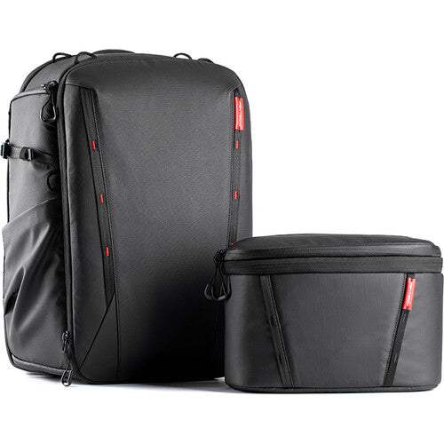 PGYTECH OneMo 2 (25L/35L) Anti-Theft Camera Backpack + Shoulder Bag with Hidden Apple AirTag Pocket, Tripod Holder, Battery Storage, Quick-Side Access Pocket, Laptop Compartment, and Adjustable Dividers for Sony Fujifilm Canon Nikon Lumix