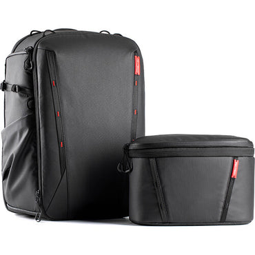 PGYTECH OneMo 2 (25L/35L) Anti-Theft Camera Backpack + Shoulder Bag with Hidden Apple AirTag Pocket, Tripod Holder, Battery Storage, Quick-Side Access Pocket, Laptop Compartment, and Adjustable Dividers for Sony Fujifilm Canon Nikon Lumix