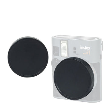 Pikxi Aluminum Protective Lens Cap Cover for FUJIFILM Instax Mini 41 Instant Film Camera - Black, Gray