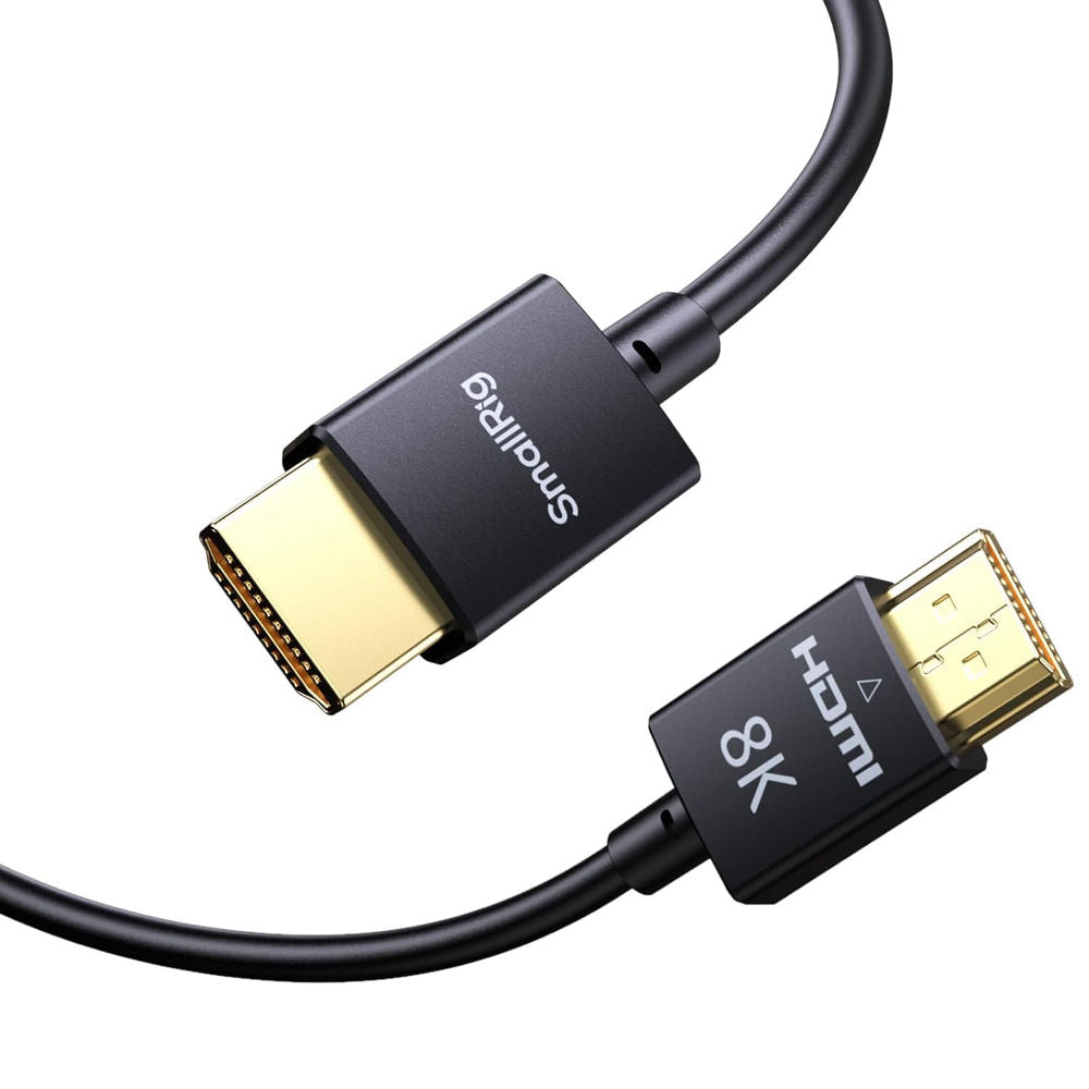 SmallRig 8K HDMI Data Cable 1 Meter Ultra-Flexible Slim Cord, HDMI 2.1, Supports 8K@60Hz / 4K@120Hz / HDR for Cameras, Monitors, Consoles & HDTV | 5086