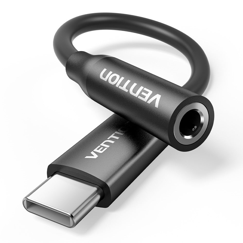 Vention USB Type-C to 3.5mm AUX Male to Female Audio Adapter Cable with DAC Chip Plug & Play for Laptop Desktop PC Smartphones and Other Devices | BIHBA