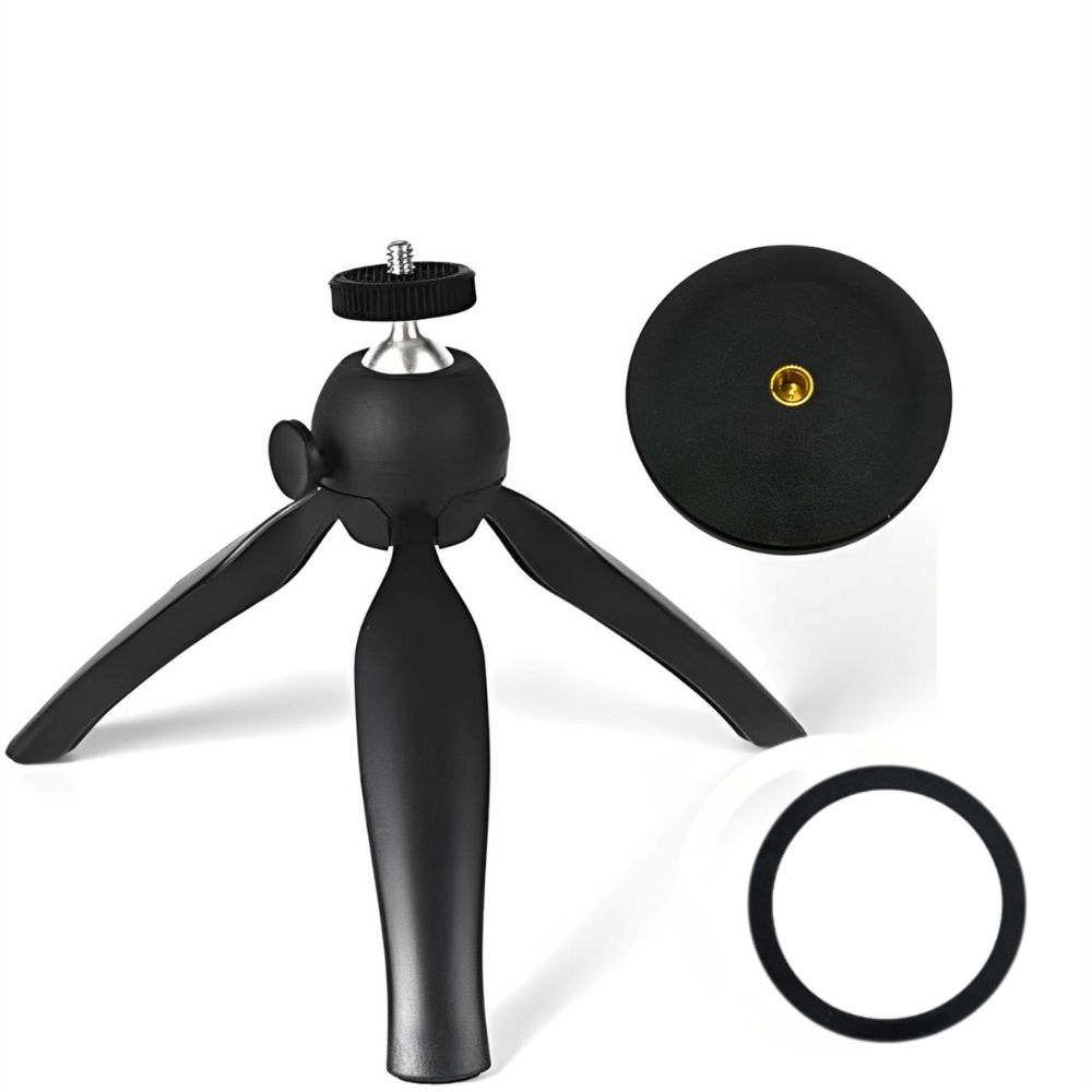 Pxel 1/4" Screw Table Top Tripod with Magsafe Mount, Metal Ball Head 360° Rotation & Rubber Foot Pads for DSLR Cameras, Phone Holders and Projectors | AA-PT2 | AA-PT1