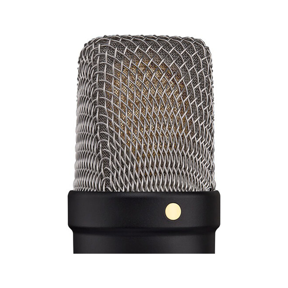 Rode NT1 5th Generation Cardioid Condenser Large Diaphragm Microphone with Analog XLR / Digital USB Type-C Dual Connect Ports, Revolution Preamp and On-board DSP for APHEX and USB Bus / Phantom Powered for Recording, Streaming, Podcasting | Silver, Black