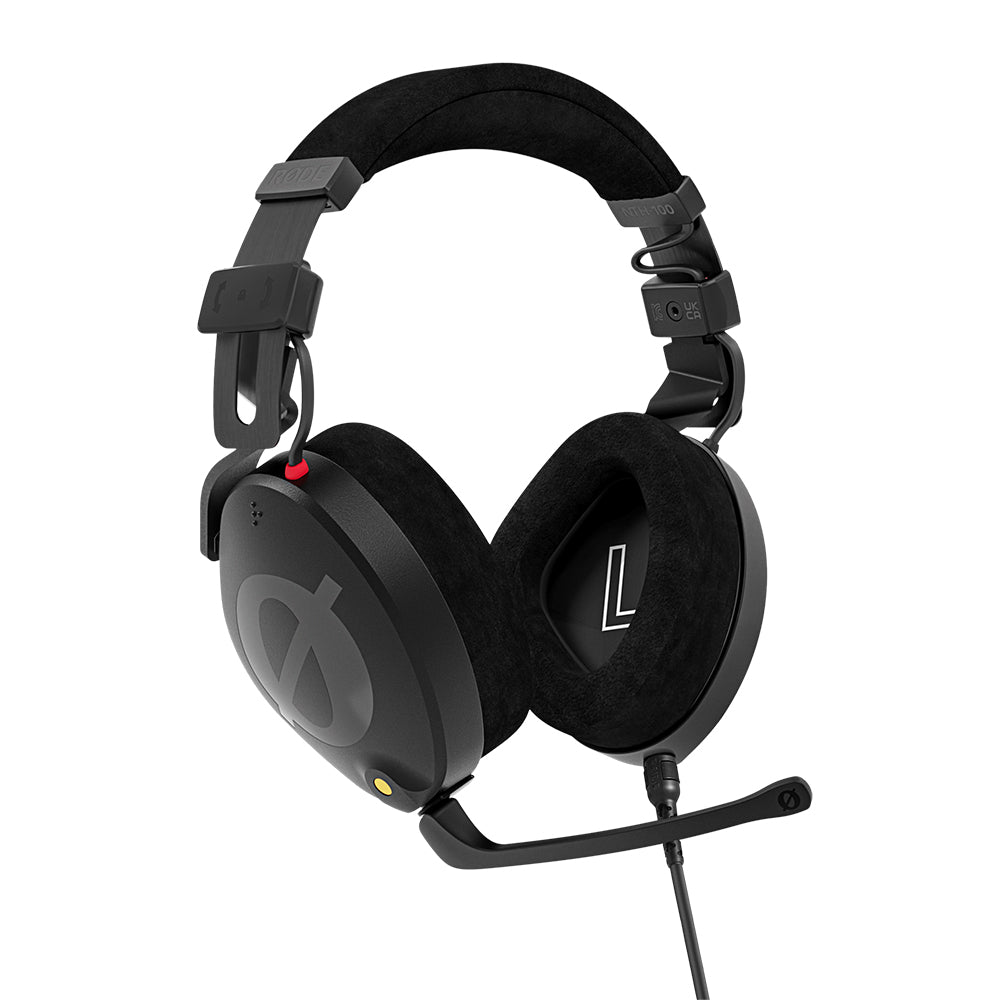 RODE NTH-100M Studio Over the Ear Headset with NTH-Mic Omnidirectiol Microphone with Circumaural 40mm Dymic Driver, FitLock System, Modular with Comfortable Cushions for Mixing, Video, Recording and Podcasting
