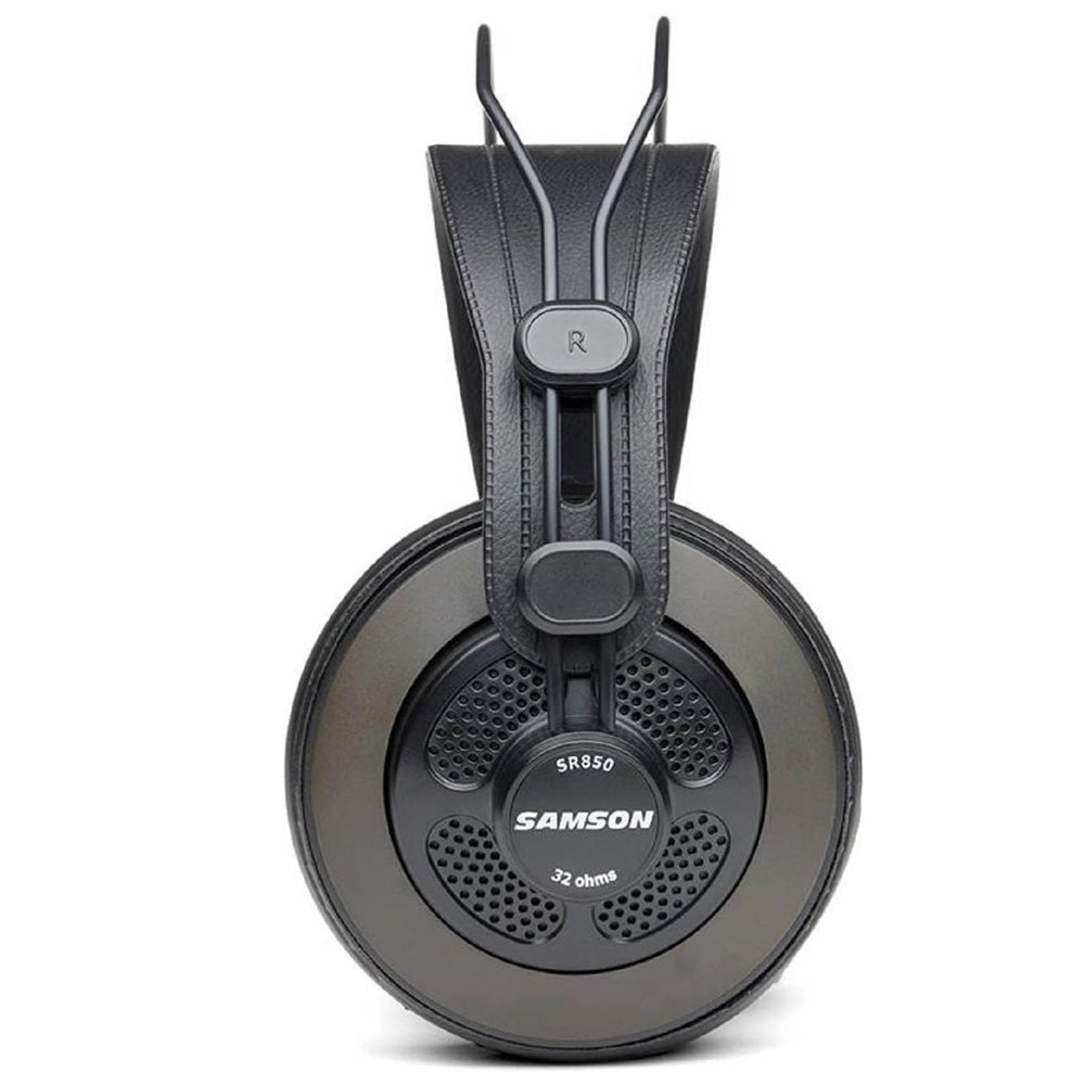 Samson C01 SR850 Cardioid Condenser Microphone Headphone Bundle Kit Set with 10Hz to 30kHz Frequency Response, 19mm Large Diaphragm, Enhanced Ambient Listening, & Gold Plated XLR Connector for Studio, Podcast, Recordings, Acoustics