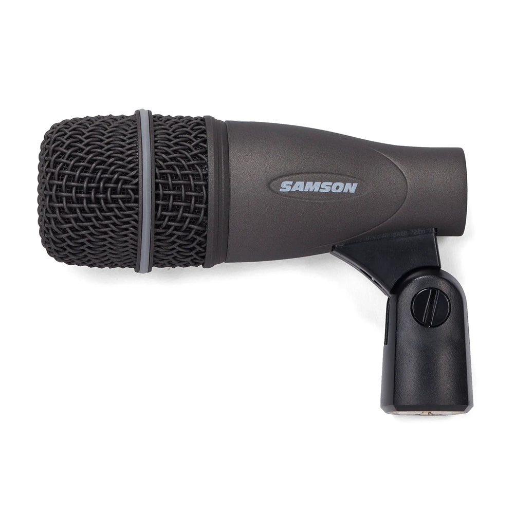 Samson DK70 7pcs / 5pcs Drum Mic Set 50~16000 Hz Super Cardioid Dynamic Microphone - Q71 Kick Mic, 4X Q72 Snare/Tom , and 2X C02 Pencil Condensers with Swivel-Style Mic Adapters, Tension-Mounted Rim Clips, and Hard-Shell Carry Case