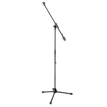 Samson MK5 Studio Boom Microphone Stand Kit Set Bundle with Folding Tripod Base, 18-feet XLR Cable, Professiol Grade Windscreen, & Adjustable Height up to 63" for Audio Recording, Rehearsals, Concerts