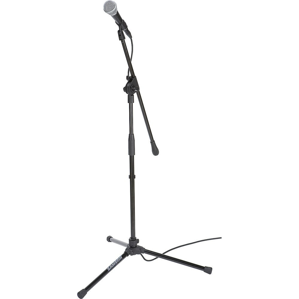 Samson VP10 / VP10X (R21S, MK10) Cardioid Dymic Microphone Kit Set Bundle with Lightweight Boom Stand and 18" 1/4"-20 XLR Connector Cable for Studio and Audio Equipment - ESAVP10CE, ESAVP10XMI