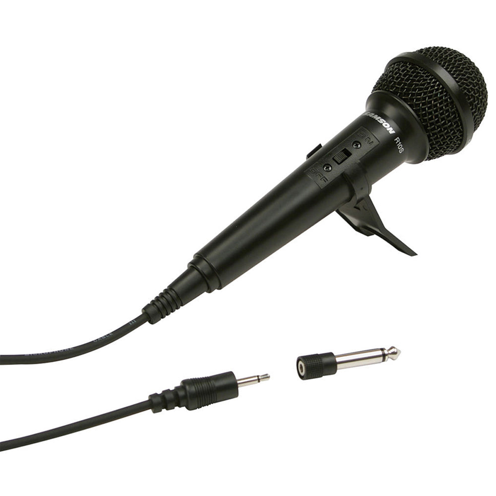 Samson R10S Dymic Cardioid Handheld Microphone with On / Off Switch, High Gain, Low Impedance and 80Hz–12kHz Frequency Range for Karaoke, Multimedia and Portable Recording | ESCR10S