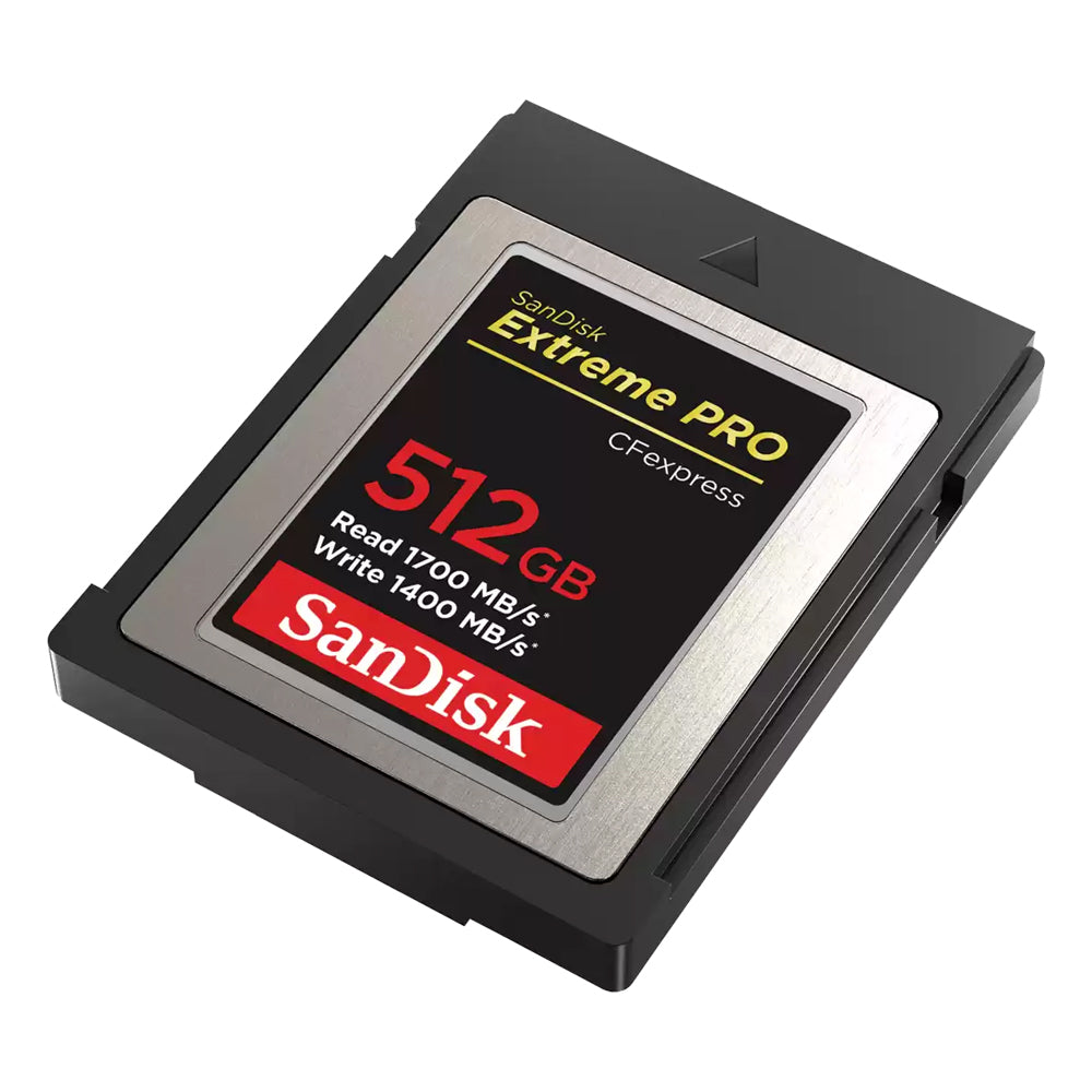SanDisk Extreme PRO 512GB 256GB 128GB 64GB CFExpress Type B XQD Memory Card with Max 1700MB/s Read / 1400MB/s Write Speeds, RAW 4K Video Capture and RescuePRO Deluxe Support