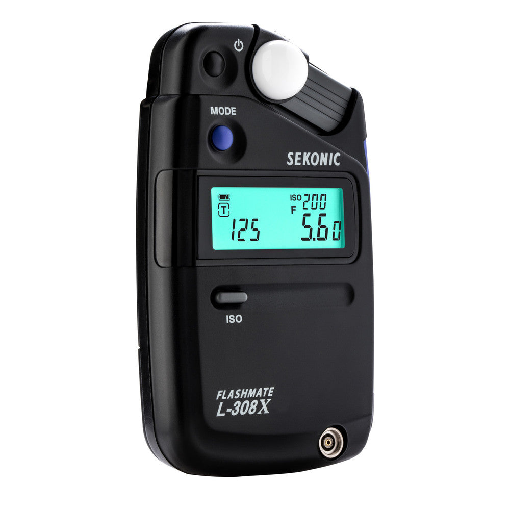 Sekonic L-308X Flashmate Light Meter with Video Cine/HD Cine Modes, Incident & Reflected Metering, LCD Backlight for Photographers, Videographers, Cinematographers Lighting Studio & Eqiupment