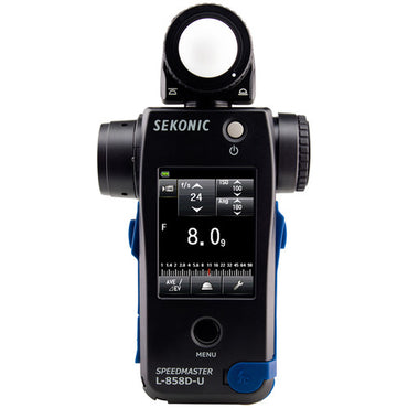 Sekonic Speedmaster L-858D Light Meter with Incident & Spot Metering, Wide EV & Lux Range, High-Speed Sync Flash, Flash Duration Measurement, Cine & Video FPS/Shutter Angle Settings for Photography, Videography & Cinematography