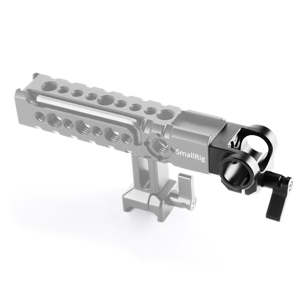 SmallRig LWS 15mm Single Rod Clamp with Counterbore Holes, Built-in 1/4"-20 Threaded Holes, Quick Lock with Thumbscrew for Top Handles and Camera Stabilizer 1995