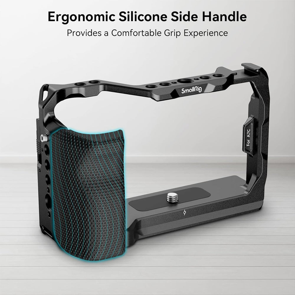SmallRig 3212 Durable Camera Cage with Anti Twist Side Lock Feature Suitable for Sony A7C Camera