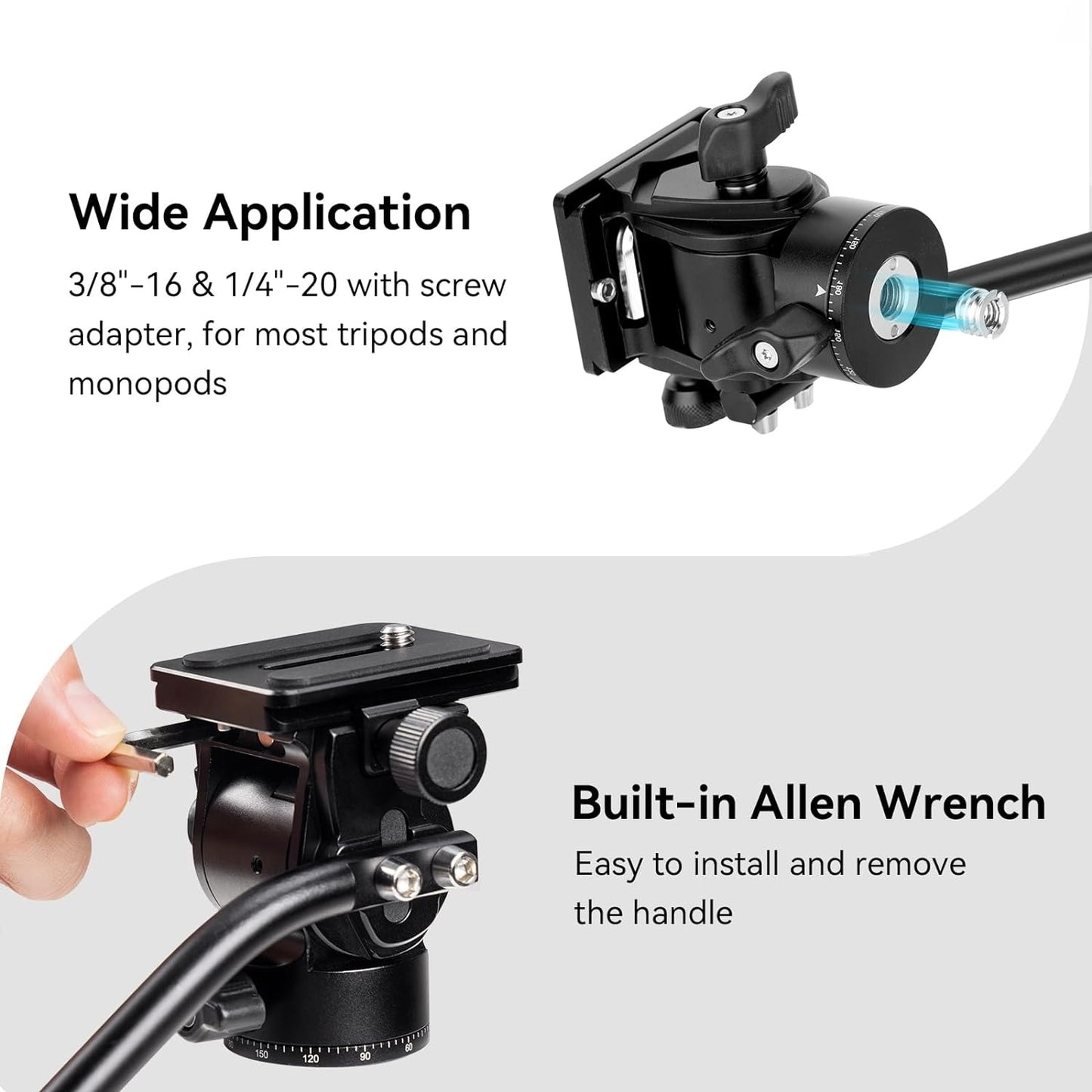 SmallRig CH10 Lightweight Compact Fluid Head 3259