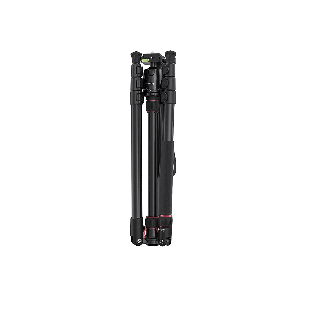 SmallRig CT-10 / CT-20 Lightweight 4-Section Aluminum Travel Tripod with Monopod Camera Stand with Ball Head, 71" / 78.7" Max Height, 15kg Load Capacity, Smartphone Holder and Quick Release Plate, Carrying Bag 3935 3474C