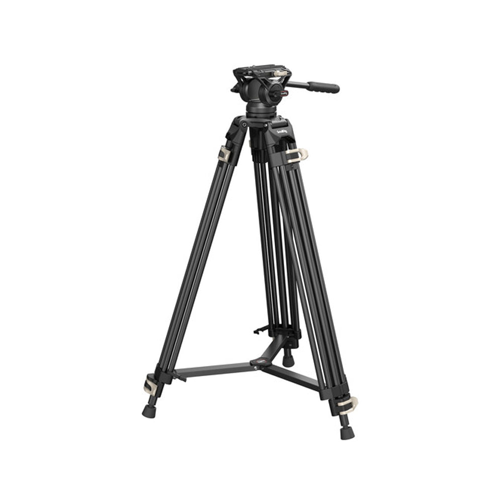 SmallRig AD-01 Heavy Duty Fluid Tripod with 8Kg Load Capacity and 360 Degree Rotatable Head with Built-in Spanner for Indoor/Outdoor Photography