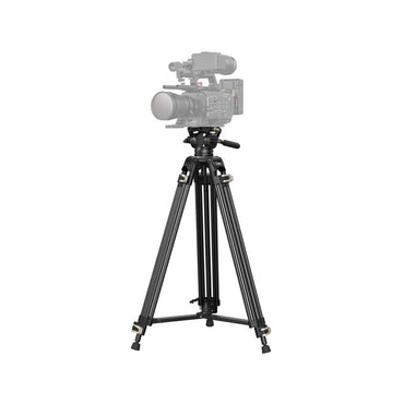 SmallRig AD-01 Heavy Duty Fluid Tripod with 8Kg Load Capacity and 360 Degree Rotatable Head with Built-in Spanner for Indoor/Outdoor Photography