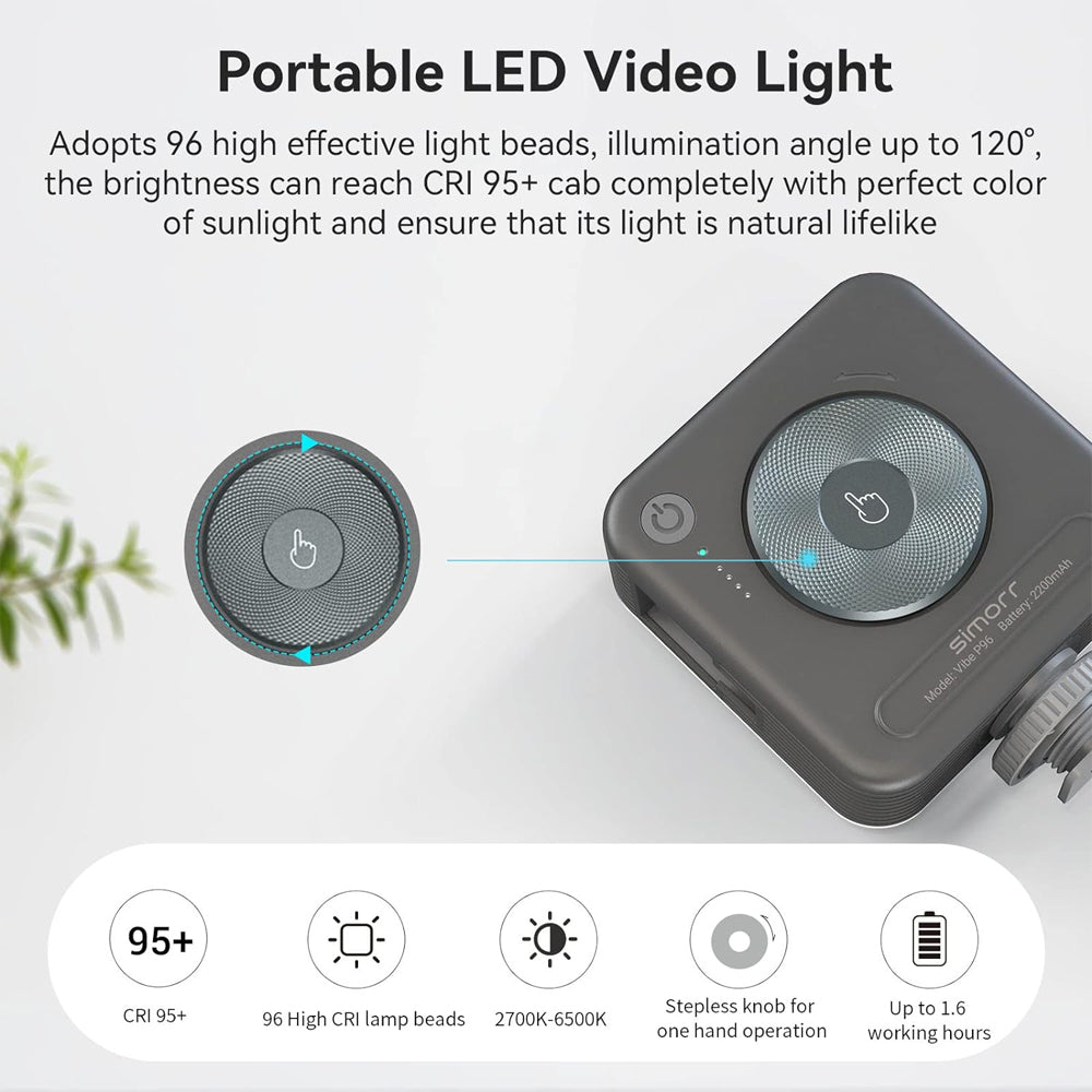 SmallRig VT-09 Flexible Tripod Vlogging Kit for Canon EOS R5 Full-Frame Mirrorless Camera with Panoramic Ball Head, Bi-Color LED Video Light, Furry Microphone Windscreen, 1/4"-20 Screw, 1/4"-20 Thread, Cold Shoe, USB-C Cable | 4213