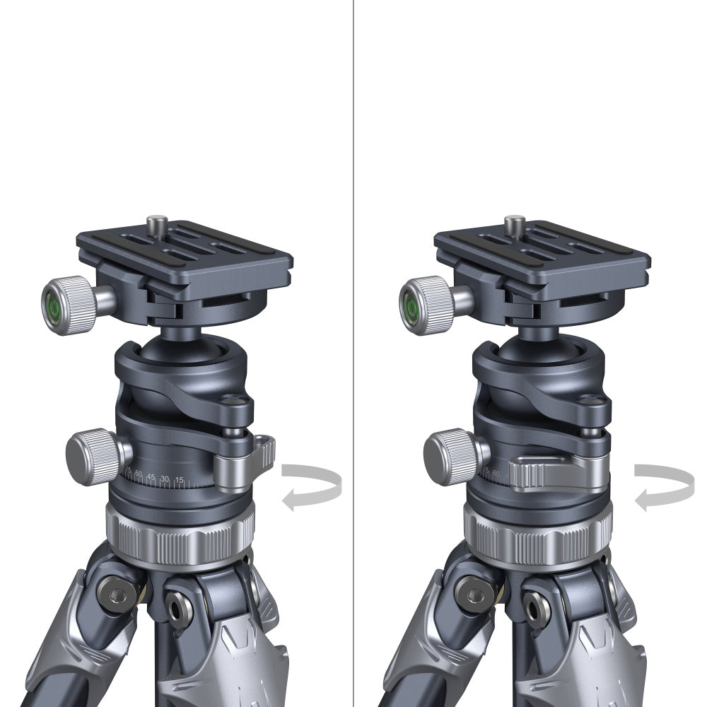 SmallRig FreeRover AP-02 50mm Travel Compact Tripod with Adjustable 4-Section Telescopic Legs, Inverted Shooting Angle, Built-in Bubble Level, 150cm Max Height, Arca-Swiss Quick Release Plate, 8kg Max Load Capacity | 4222
