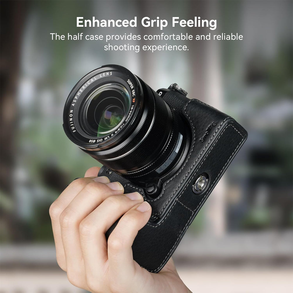 SmallRig Leather Case for Fujifilm X-S20 with 1/4"-20 Threads, Tripod Attachment, Open / Close Design for Battery Compartment | 4232