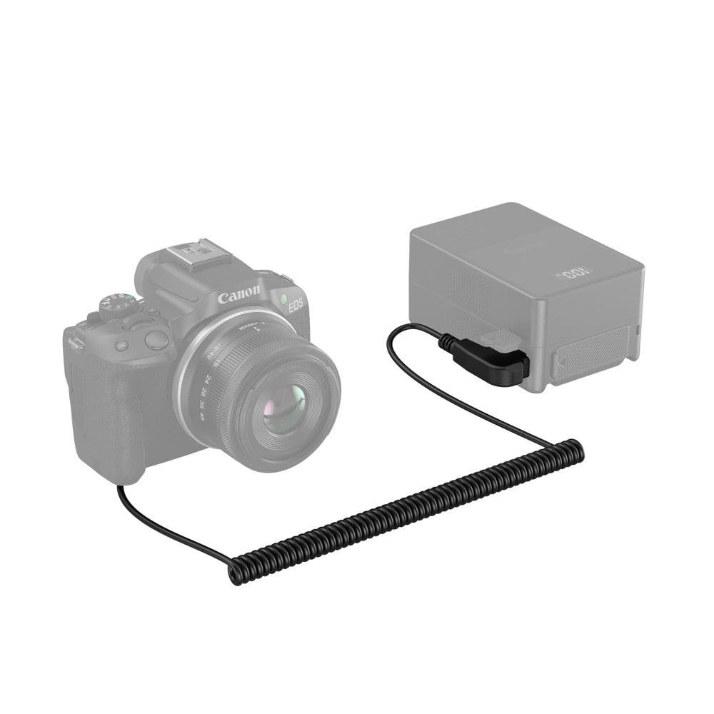 SmallRig Right-Angle Male D-Tap to Canon LP-E6NH Dummy Battery 6.6' Coiled Power Cable with 7-8.4V Output & Upgraded Chip for Full Decoding | 4252