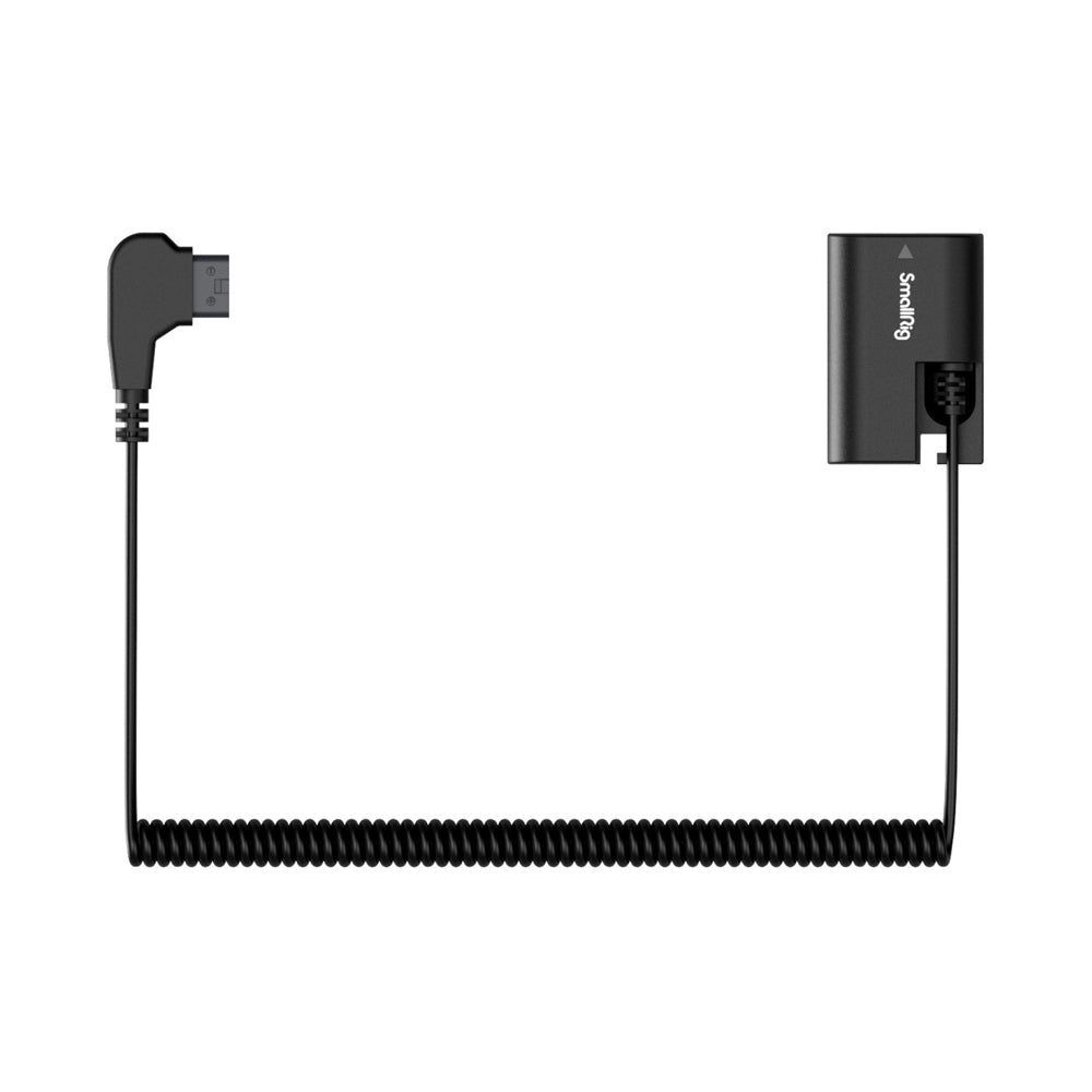 SmallRig Right-Angle Male D-Tap to Canon LP-E6NH Dummy Battery 6.6' Coiled Power Cable with 7-8.4V Output & Upgraded Chip for Full Decoding | 4252