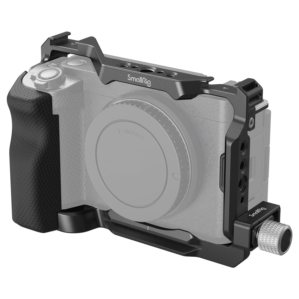 SmallRig Aluminum Formfitting Full Camera Cage Kit for Sony ZV-E1 with Silicone Handle Grip, Arca-Swiss Plate, HDMI Cable Clamp, 1/4"-20 Threaded Screw & Hole, ARRI 3/8" -16 Locating Holes, Dual Cold Shoe Mount, QD Socket Support | 4257