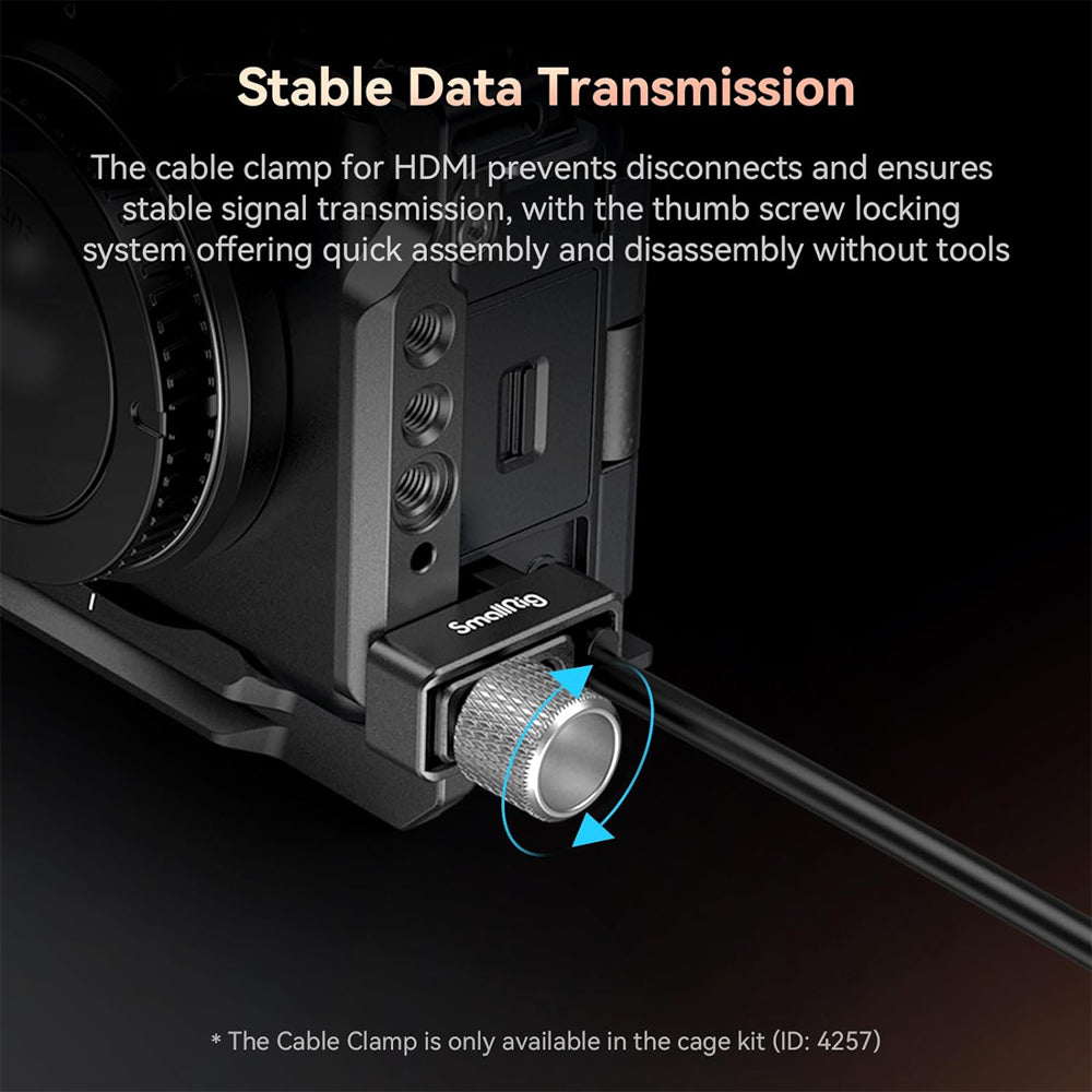 SmallRig Aluminum Formfitting Full Camera Cage Kit for Sony ZV-E1 with Silicone Handle Grip, Arca-Swiss Plate, HDMI Cable Clamp, 1/4"-20 Threaded Screw & Hole, ARRI 3/8" -16 Locating Holes, Dual Cold Shoe Mount, QD Socket Support | 4257