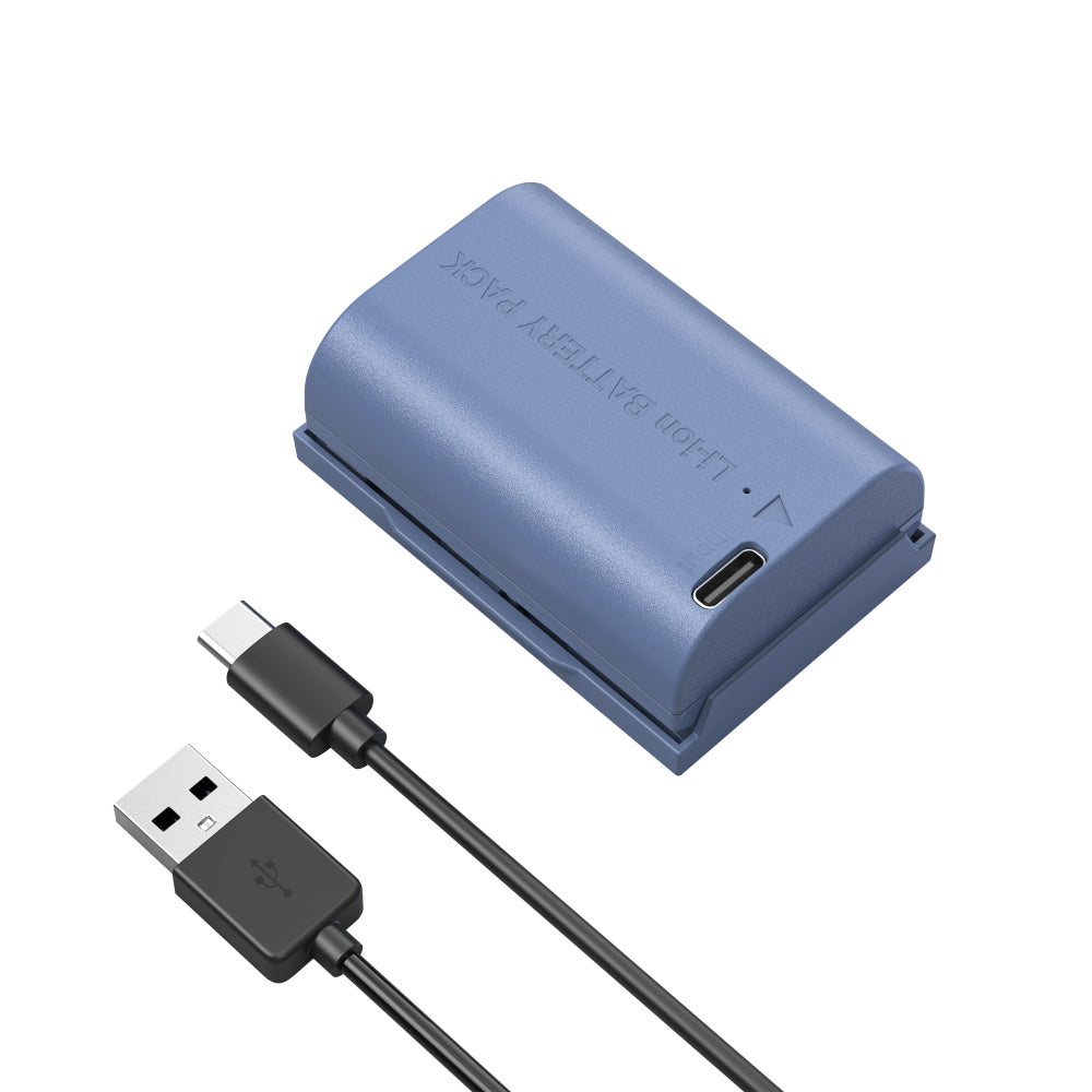 SmallRig (LP-E6NH / NP-FZ100 / NP-W235) Rechargeable Li-Ion Battery Pack 2400mAh 7.2V with 0.6m USB Type C Charging Cable for Canon EOS, Sony Alpha, Fujifilm X Series DSLR Mirrorless Cameras | 4264 4265 4266