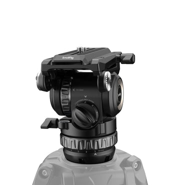 SmallRig PH8 Professional 75mm Fluid Head for Video Tripod, Monopod, Slider & Jibs with Manfrotto Snap-In Quick Release Plate for Digital Camera, Camcorder & Smartphone Holders | 4287