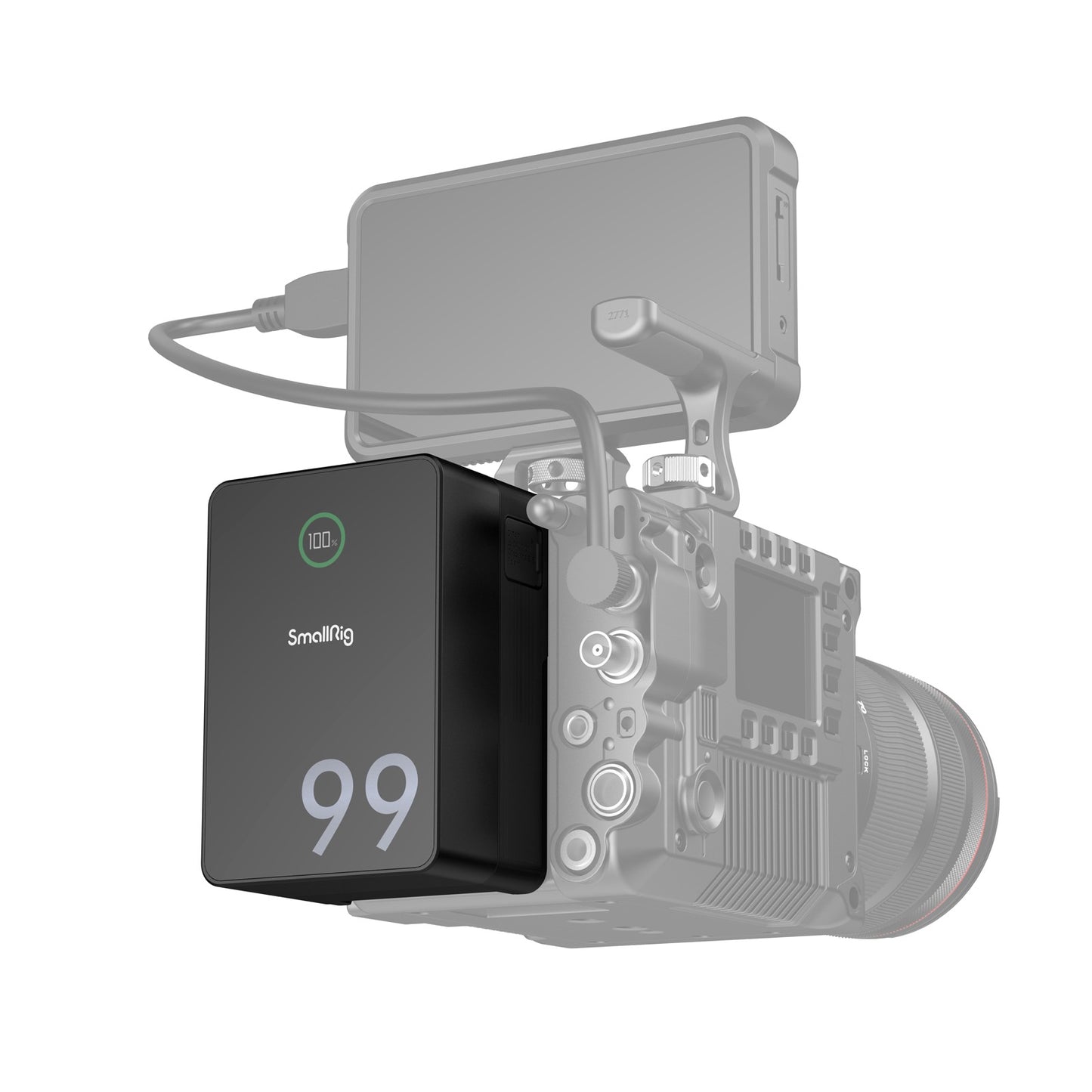 SmallRig VB99 Series Mini V Mount Battery (99Wh) with Safe & Fast Bi-Directional Charging & Multiple Interfaces for Cameras, Camcorders, Drones, Gimbals, Phones, Tablets, Laptops, Video Lights & Field Monitors | 3580 4929 4930 4292 4608
