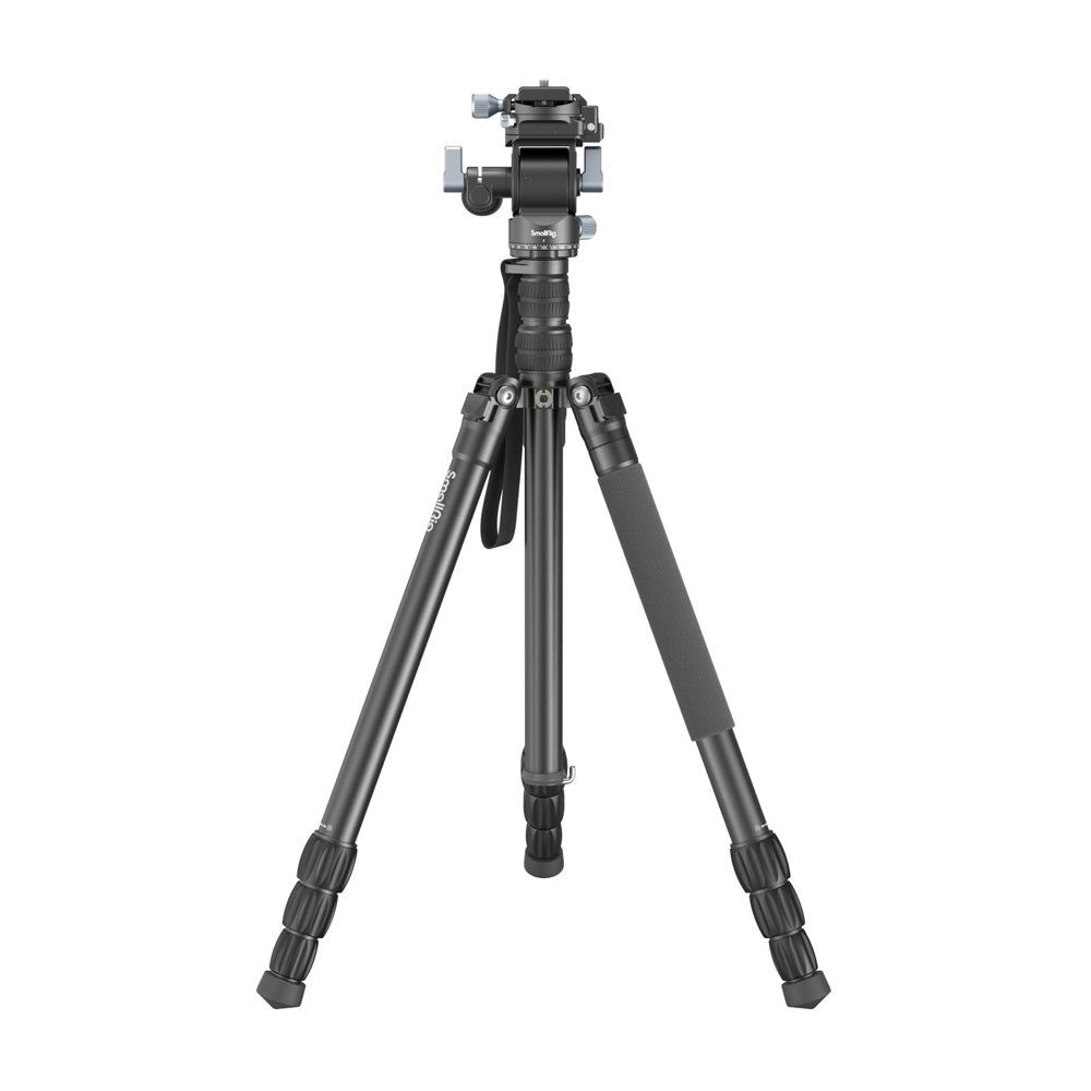 SmallRig CT195 FreeBlazer 185cm 4-Section Aluminum Video Tripod with Detachable Monopod, Arca-Swiss Type Quick Release Plate, Telescopic Handle, One-Click Switch Horizontal to Vertical Shooting, Smooth 360° Panning & 180° Tilting | 4307
