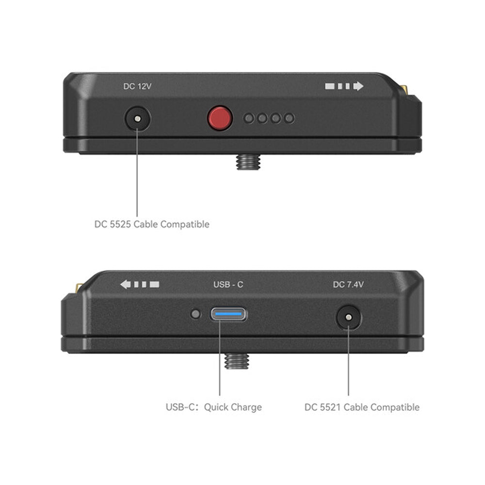 SmallRig L-Series / NP-F Battery Adapter Plate with NP-FZ100 Battery Kit (Advanced Edition) with 36W USB-C Input / Output Port, LED Status Indicators and Cage with 1/4"-20 Screw for Select Sony Cameras | 4341