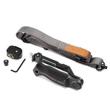 SmallRig Sling Handle with Weight-Reducing Shoulder Cross-Body Sling Strap for DJI RS 3 / RS 3 Pro / RS 2 Gimbal Stabilizer with Up to 30kg Payload Capacity, NATO Rail, 1/4"-20 Screw Mount, 3/8"-16 ARRI-Style Locating Threads