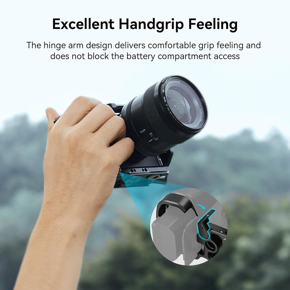 SmallRig Full Camera Cage Kit for Sony a7C II and 7CR Mirrorless Camera with Arca-Type Baseplate, 1/4"-20 and 3/8" Threads, QD and Cold Shoe Mounts, Strap Slots with Screw and Side Locks | 4422