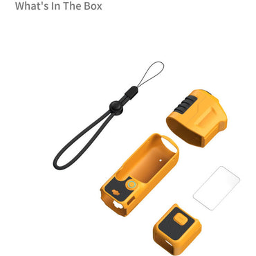 SmallRig Bumblebee Edition Silicone Case Kit for DJI Osmo Pocket 3 w/ Screen Protector & Wrist Strap