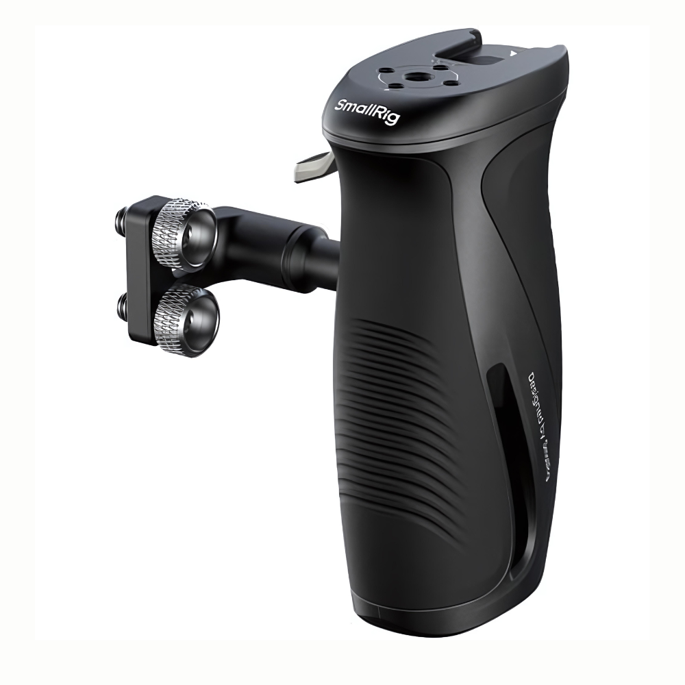 SmallRig Rotating Side Handle Camera Cage Handle Grip with 1/4"-20 Mounts 15KG Payload Capacity One-Touch 360° Rotation Aluminum Alloy Construction Compatible for Camera Cages, Mounting Plates and Accessories | 5194