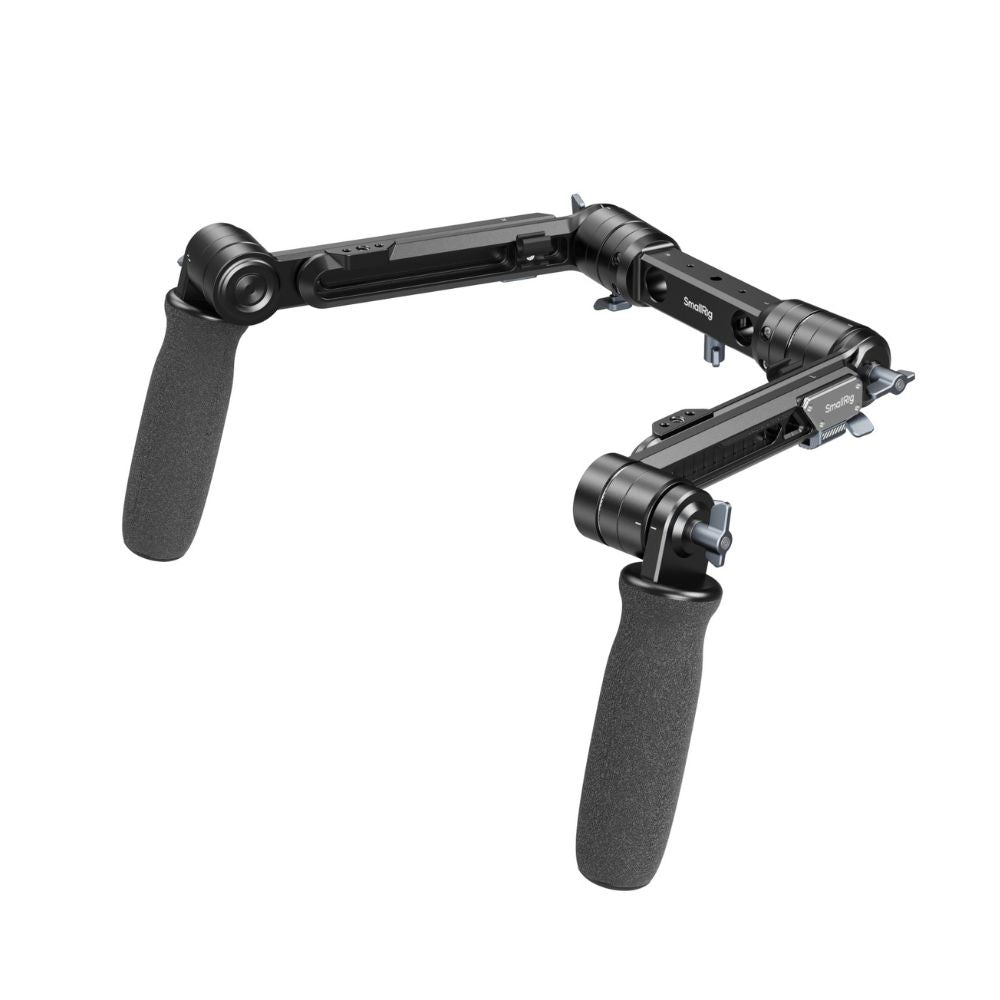 SmallRig Shoulder Rig Dual-Handle for 15mm LWS Rods, One-Touch Rotation, Adjustable Shoulder Mount with ARRI Rosette & Cable Clips for DSLR Mirrorless Cinema Cameras | 5205
