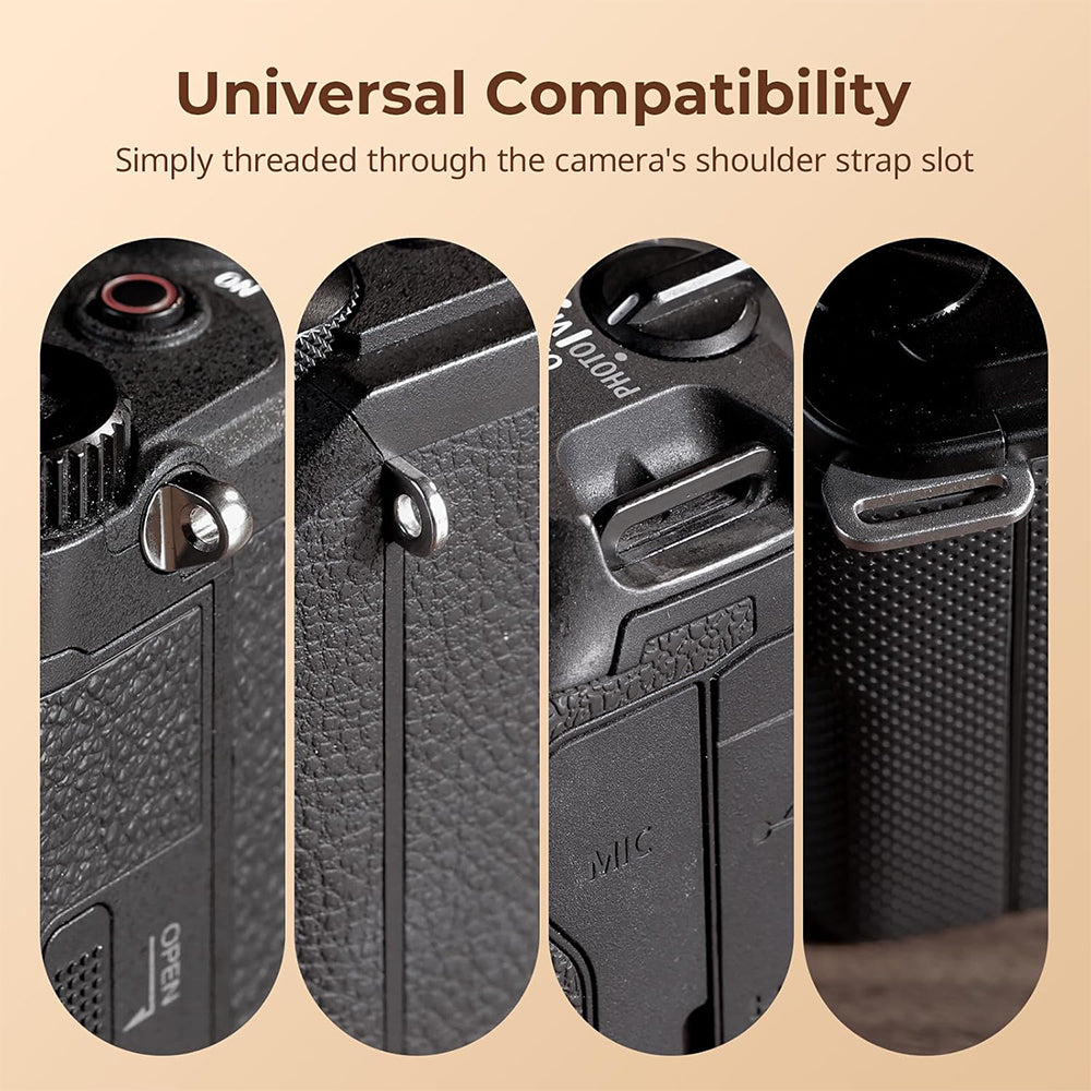 SmallRig Universal Leather Shoulder / Neck Strap with 43" Maximum Length and 10kgs Load Capacity for DSLR and Mirrorless Cameras | 5209