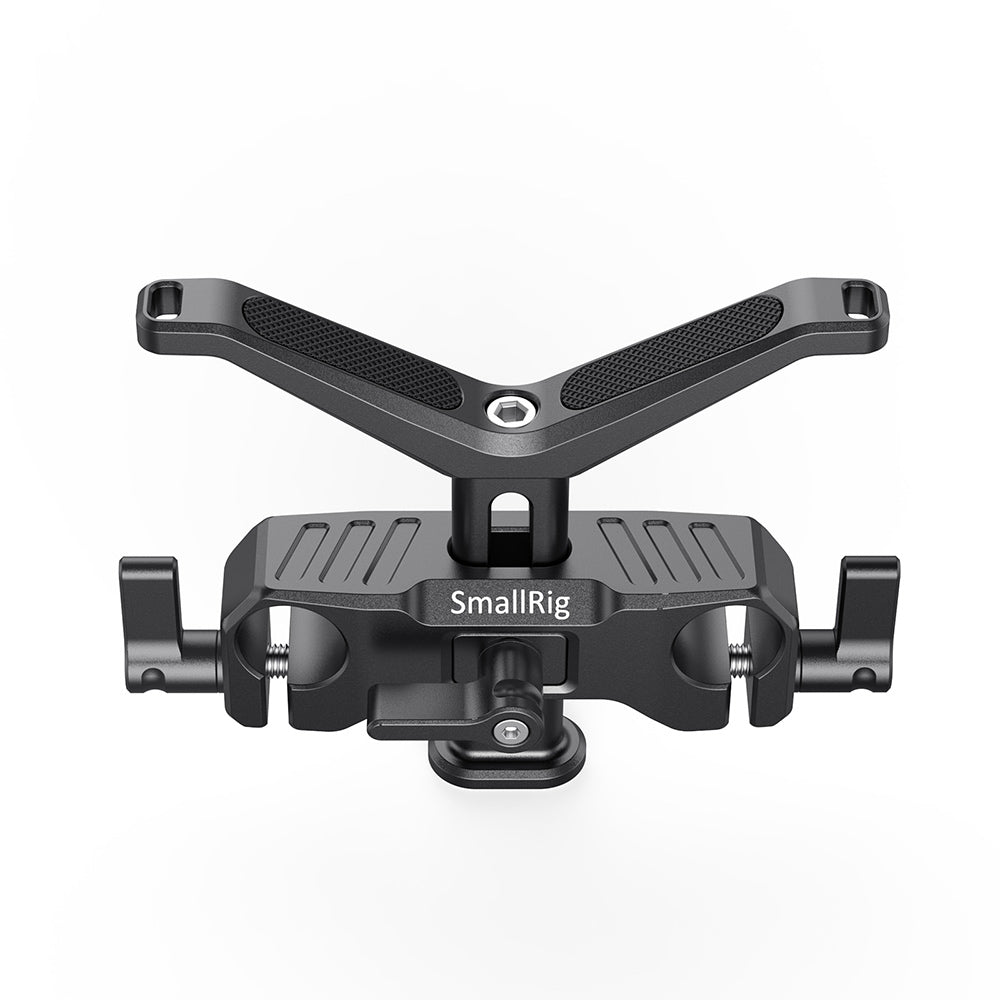 SmallRig Universal Lens Support with 15mm LWS Diameter, Y-Shaped 1.4" Vertical Height Adjustment and Quick Release Thumbscrews for Camera Lenses BSL2680