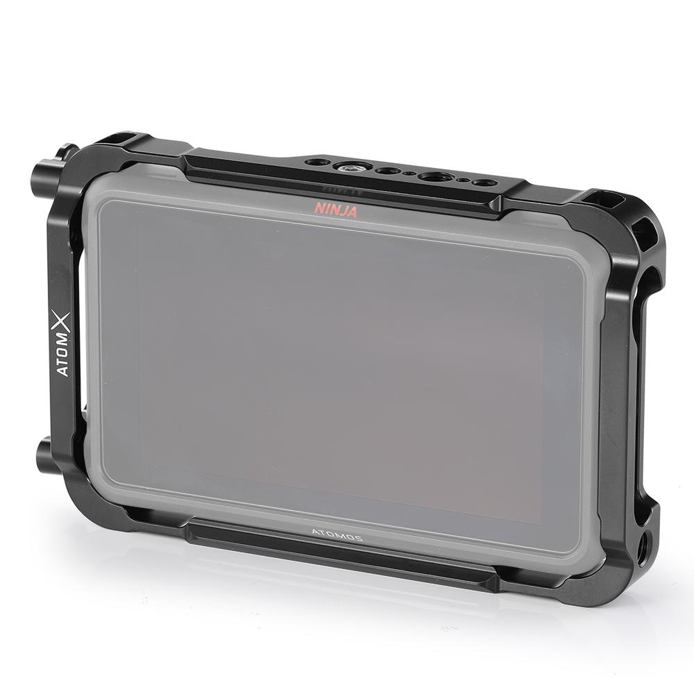 SmallRig On-Camera Monitor Cage with HDMI Cable Clamp, Anti-Shedding Drive Locks, NATO Rail, 1/4 & M3 Screw, Hex Spanner for Atomos Ninja V and V Plus 5" 4K HDMI Recording Video Monitor CMA2209
