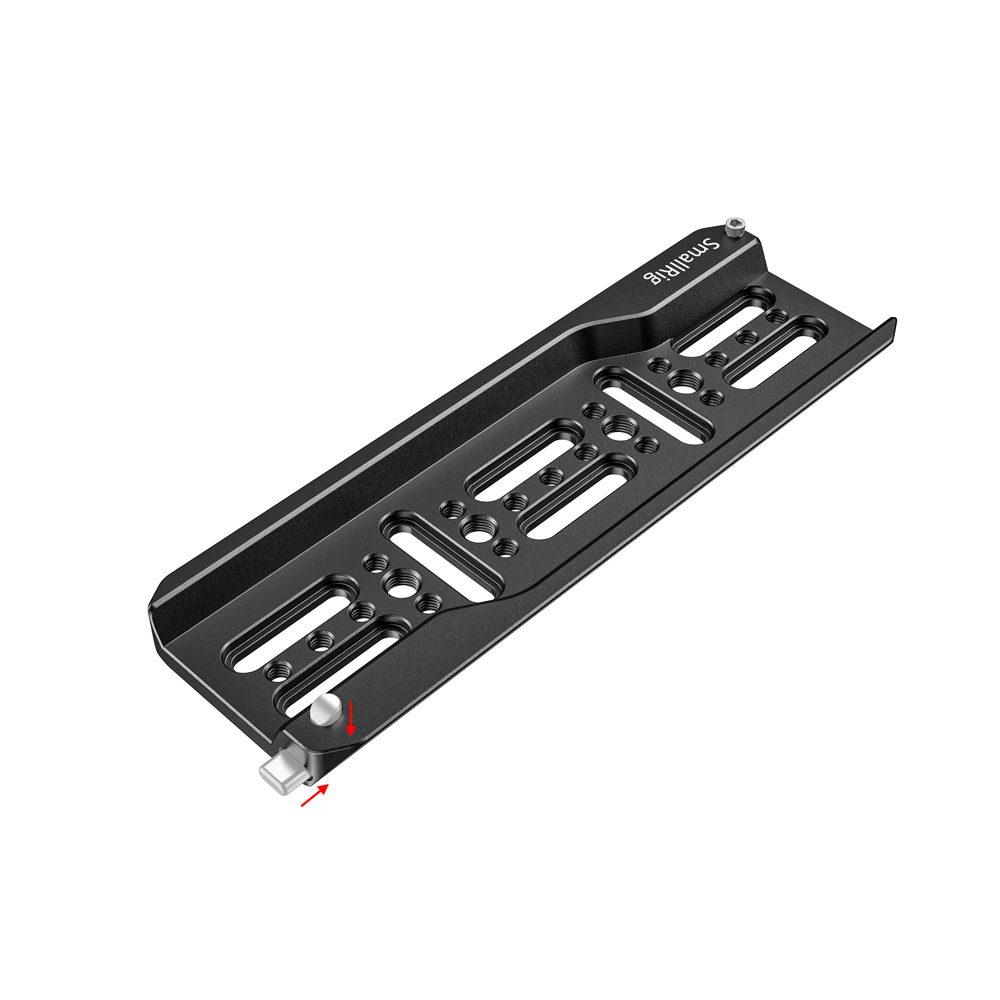SmallRig 8" Lightweight ARRI Dovetail Plate with Hex Spanner & Screw, 1/4"-20 and 3/8"-16 Threaded Holes for ARRI Standard Baseplate & Tripod Quick Release Plate DPR2304
