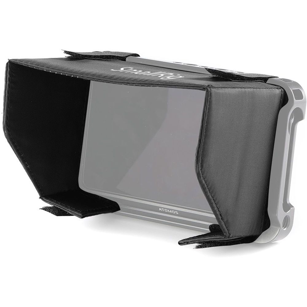 SmallRig Sun Hood for Atomos Shinobi 5"/ Ninja V / Ninja V+ Video Monitor Cage Screen Shield Hood with Nylon Material, Hook and Loop Attachment VH2269