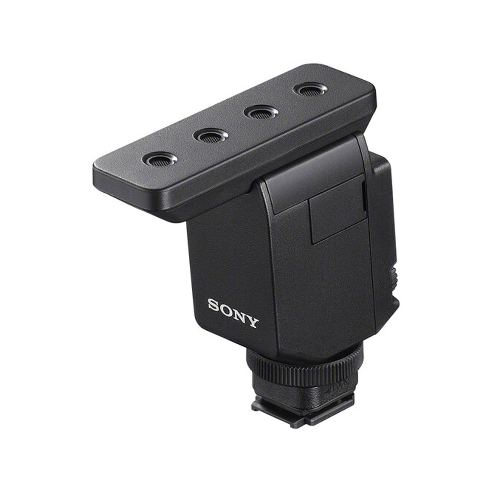 Sony ECM-B10 Compact Camera Mount Digital Shotgun Microphone with Digital Audio Transmission, Noise Suppression, Shock and Vibration-Resistant, Windscreen for Content Creator, Podcaster, Videographer