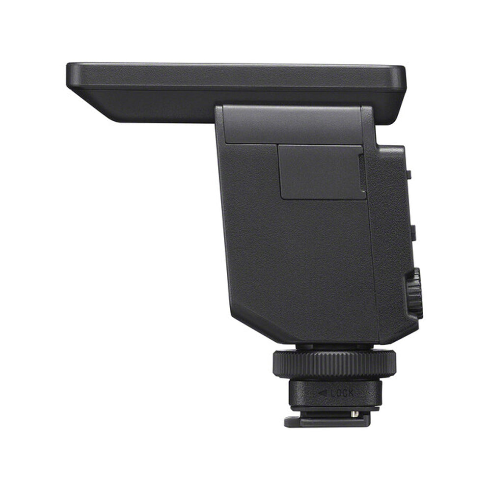 Sony ECM-B10 Compact Camera Mount Digital Shotgun Microphone with Digital Audio Transmission, Noise Suppression, Shock and Vibration-Resistant, Windscreen for Content Creator, Podcaster, Videographer